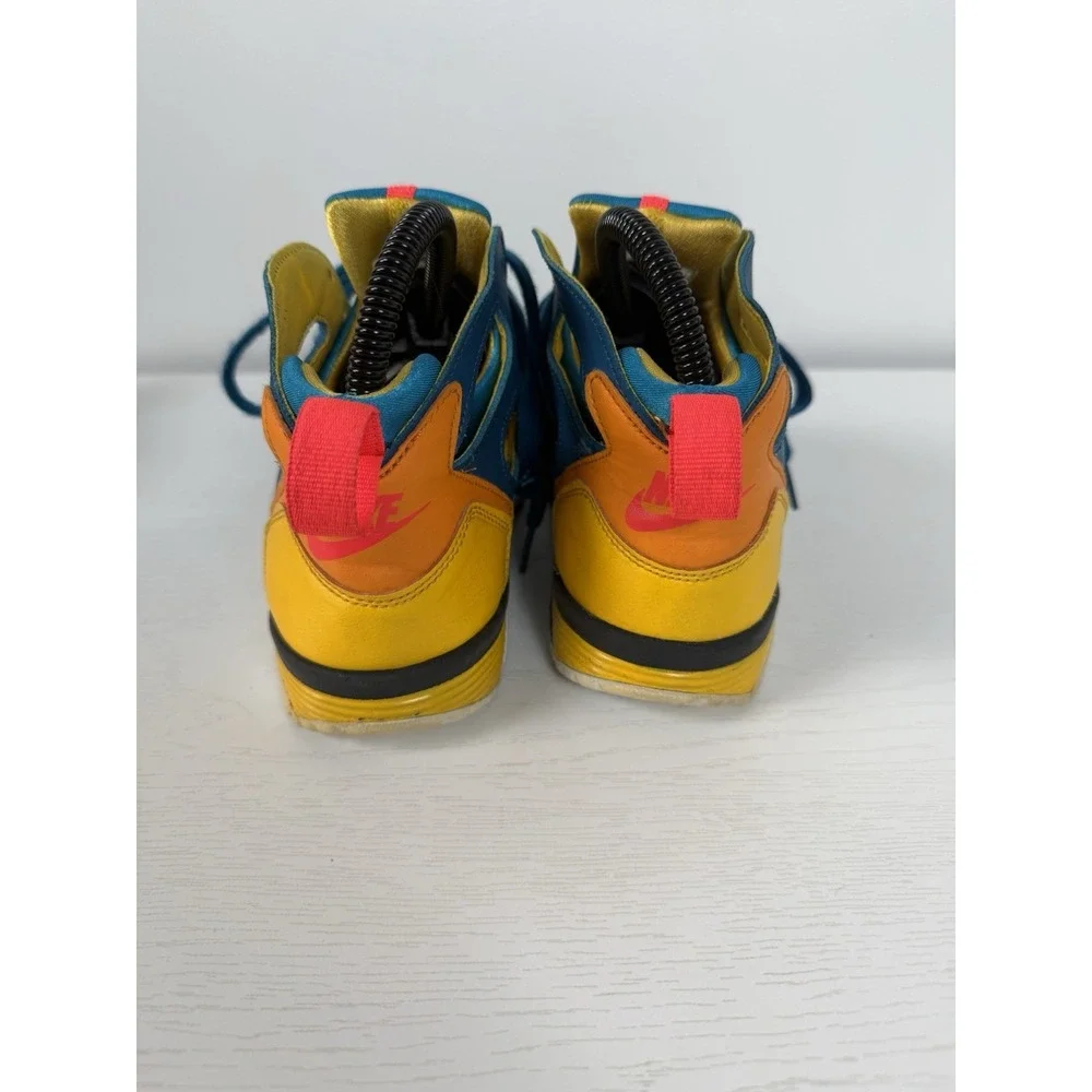 Nike Air Trainer Huarache Green Abyss Blue Lagoon‎ Size 5.5 Youth Shoes Sneakers